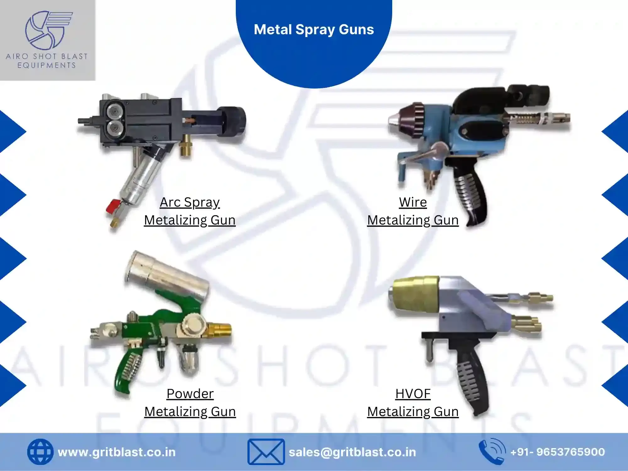 Metal spray gun